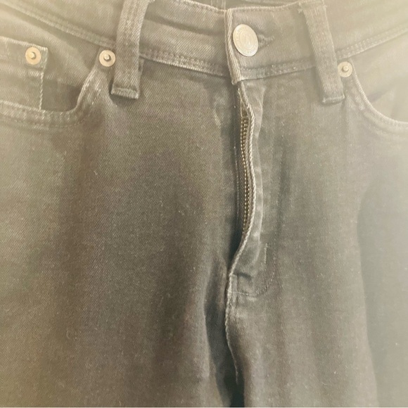 DU/ER DuEr Sz 28 x 30 L2X Relaxed Fit Straight  Leg 5 Pocket Black Jeans - Picture 4 of 11